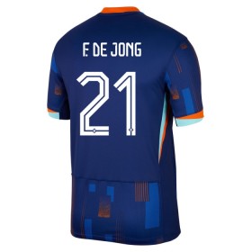 Nederland F. De Jong 21 Bortedrakt EM 2024 Kortermet